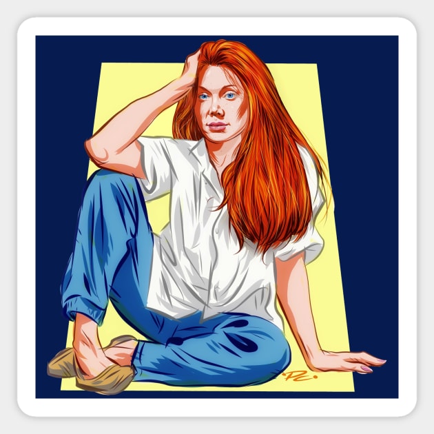 Sissy Spacek - An illustration by Paul Cemmick Sticker by PLAYDIGITAL2020